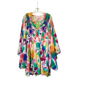 🌵BRAND NEW H&M The Garden Collection Boho Kimono Sleeve Mini Dress 8🌵
